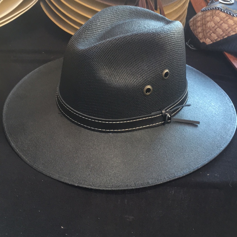 Black Panama hat unisex